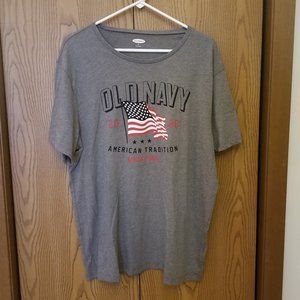 ❤️ NEW 2020 Gray Old Navy American Tradition Since 1994 Flag T-shirt